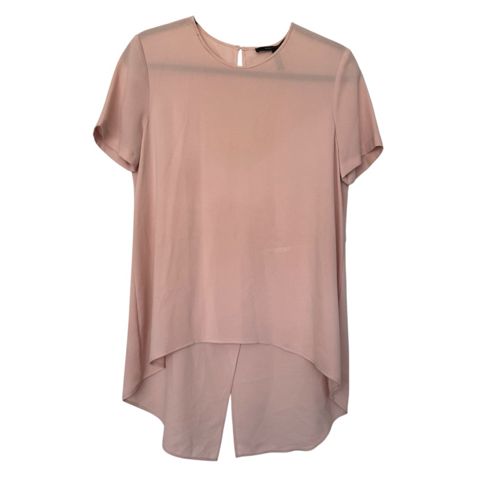 BCGBMaxAzria Flowy High Low Blouse Pink